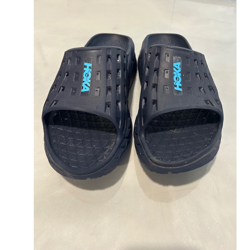 Hoka One One Ora Recovery Slide 2 Navy Blue Mens Size 11 Sandals 1099673